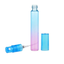Empty Mini Size 8Ml Colorful Gradient Pink Clear Glass Spray Bottle For Perfume